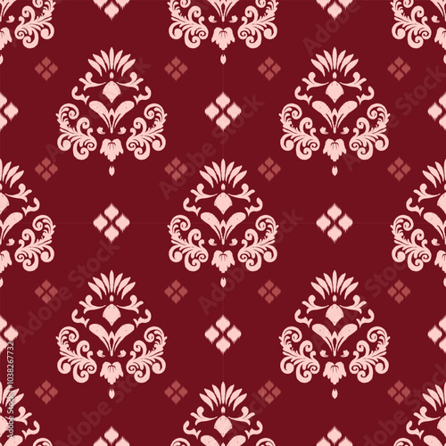 Ikat Pattern - Vector Illustrator Digital file download for print, printable, wallpaper, background and many projects.