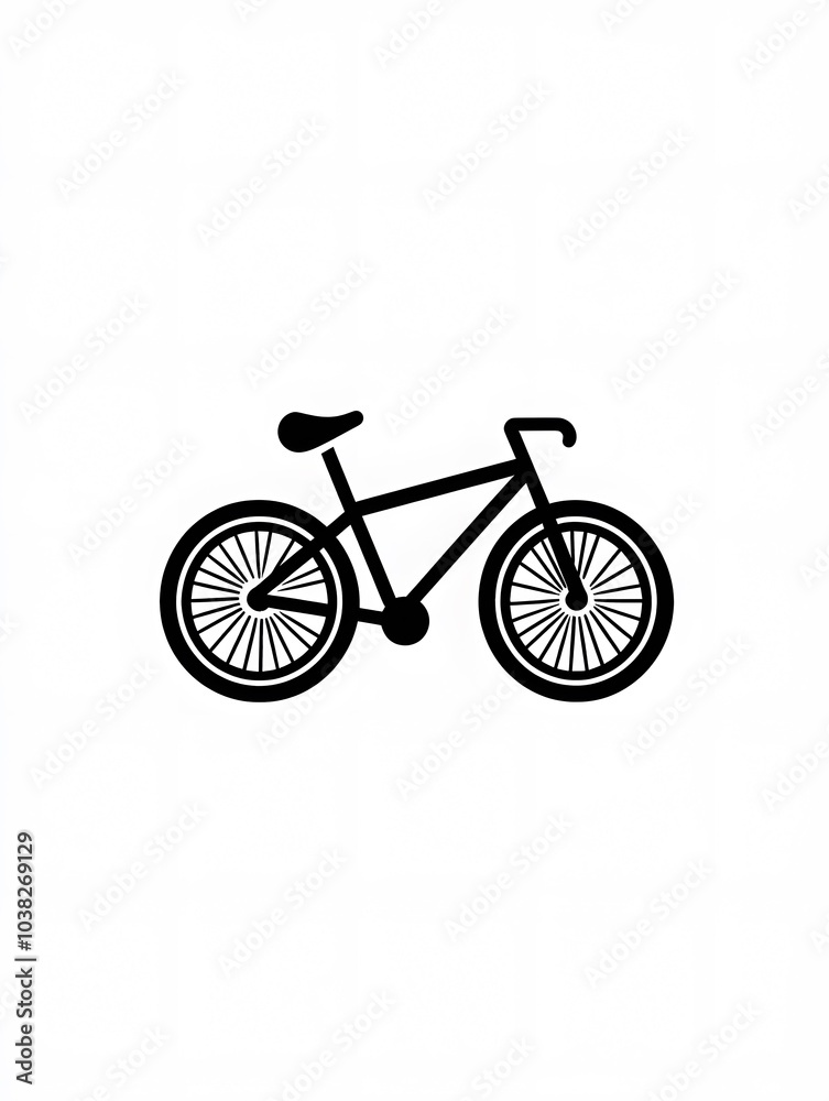 Black Cycling Icon Bicycle Logo Bike Symbol Black Cycling Icon Bicycle Logo Bike Symbol