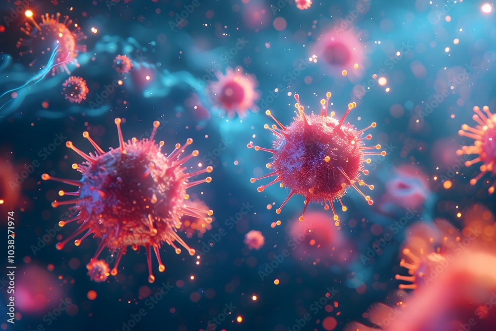 A bunch of cells that are in the air A bunch of cells that are in the air