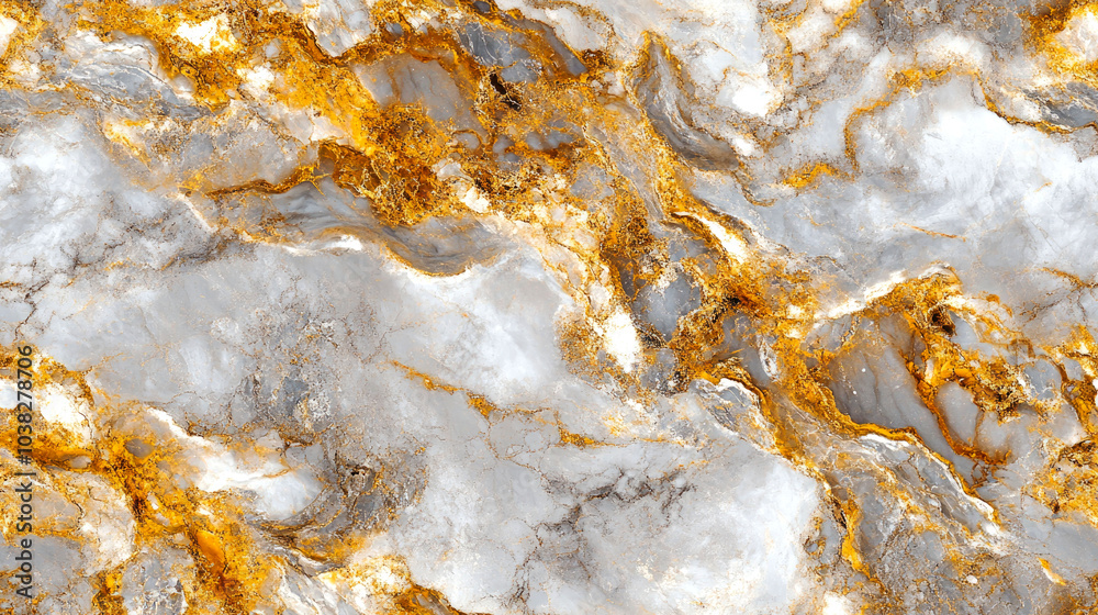Abstract marble texture with white and gold veins. Abstract marble texture with white and gold veins.