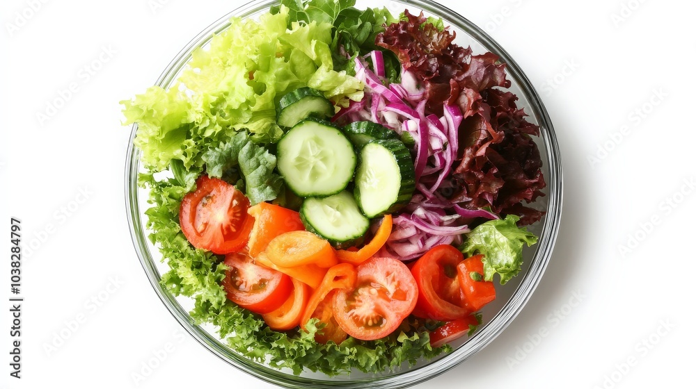 Colorful and Refreshing Vegetable Salad Bowl Colorful and Refreshing Vegetable Salad Bowl