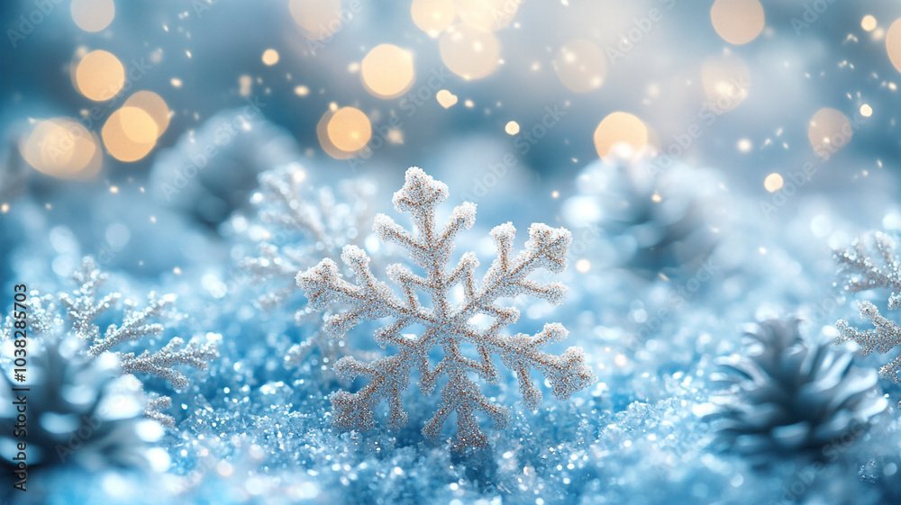 White Christmas background with snowflakes. White Christmas background with snowflakes.