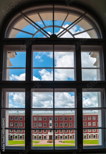 View from the Jelgavas castle window .