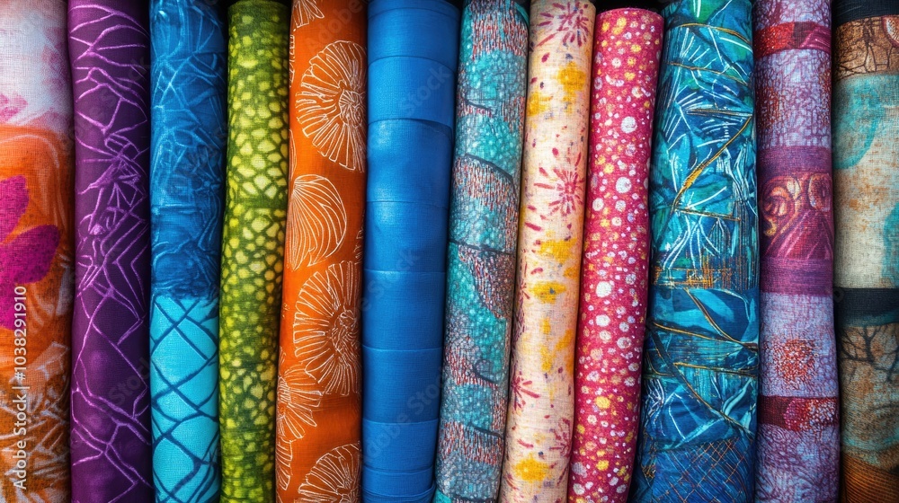 many vibrant fabric rolls in store many vibrant fabric rolls in store
