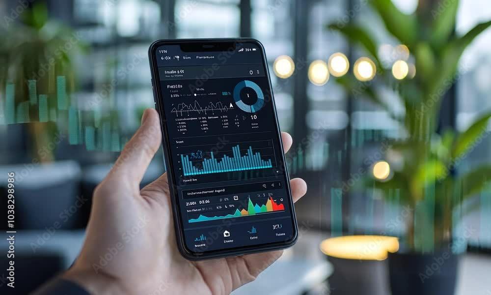 Smartphone with Financial Data Smartphone with Financial Data