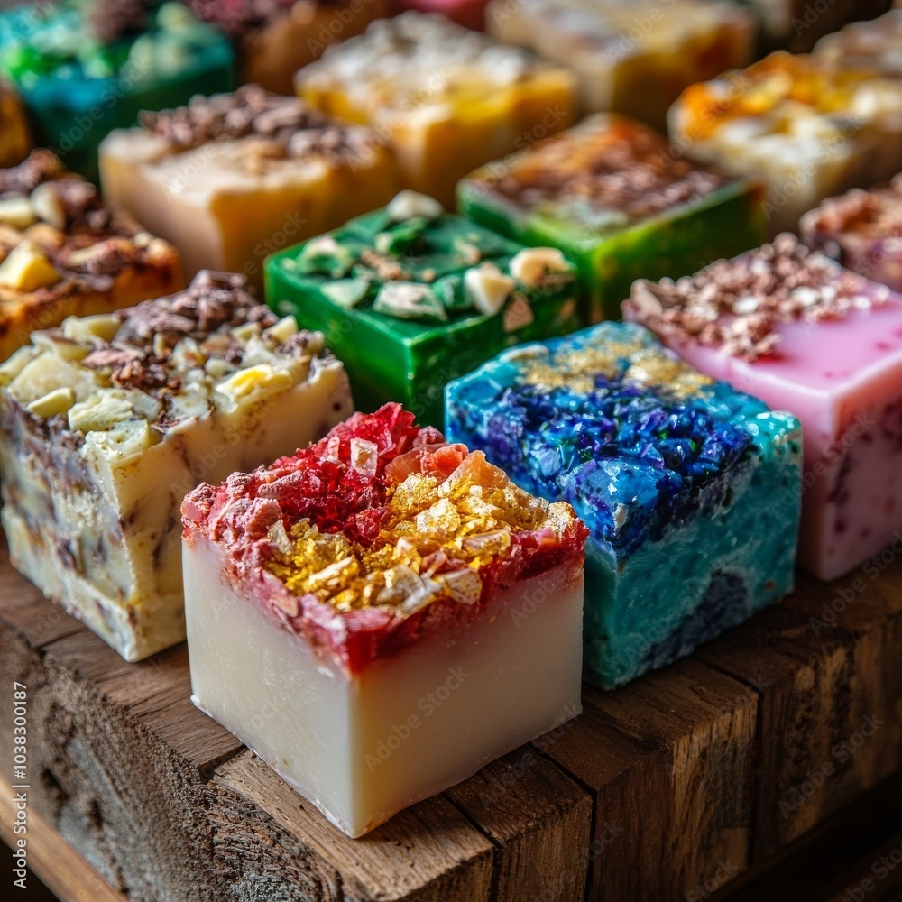 Close-up handmade soap on wood. Close-up handmade soap on wood.