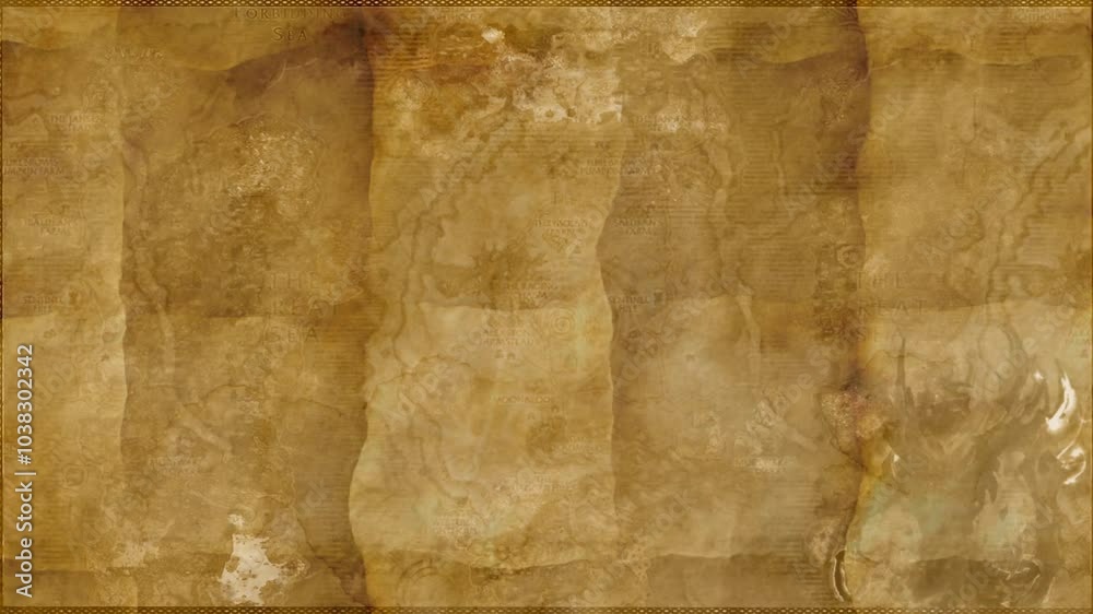Vintage old paper texture animation background with a rustic, aged look. Perfect for historical themes, storytelling, or antique-style presentations