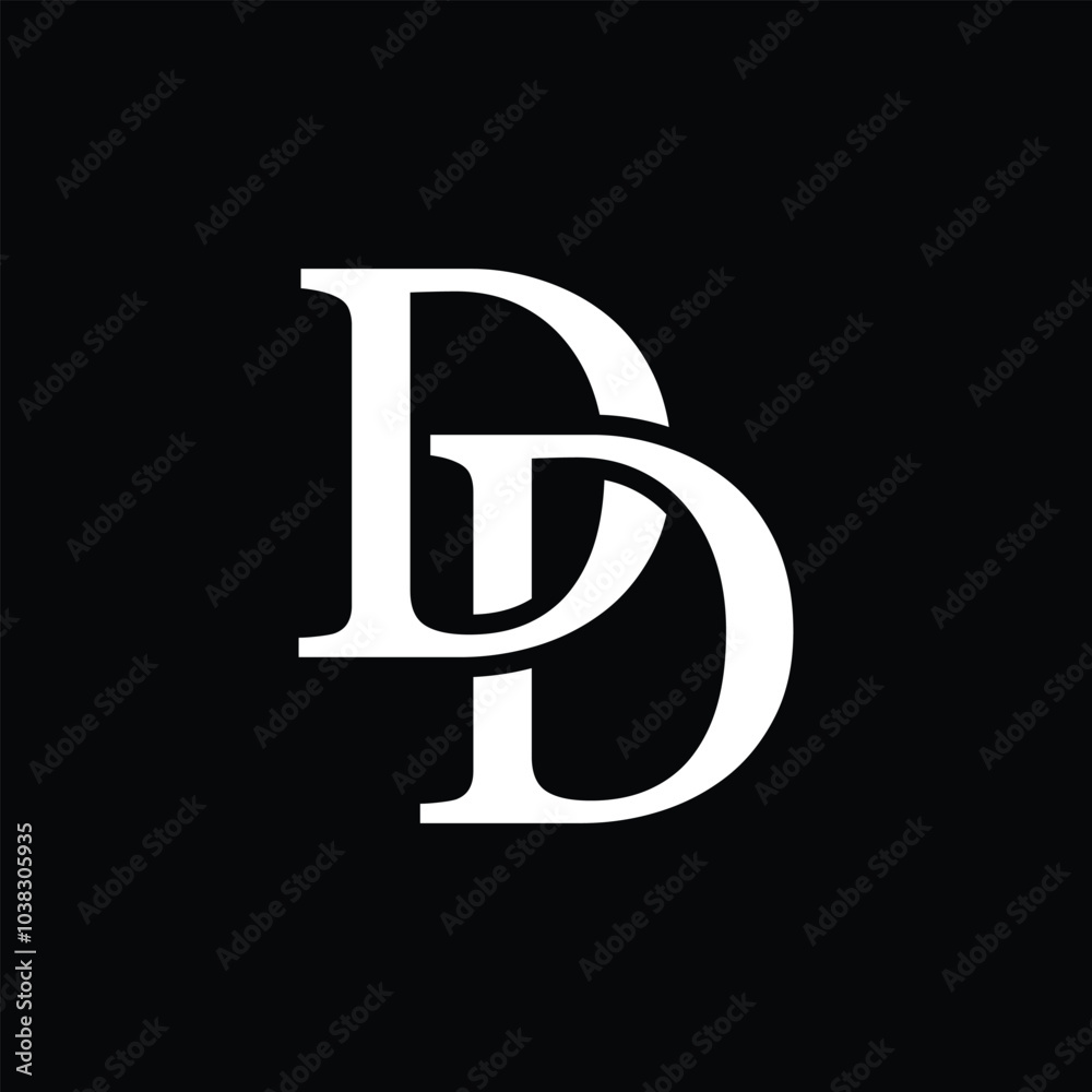DD letter logo concept isolated on white background. DD Logo DD letter logo concept isolated on white background. DD Logo