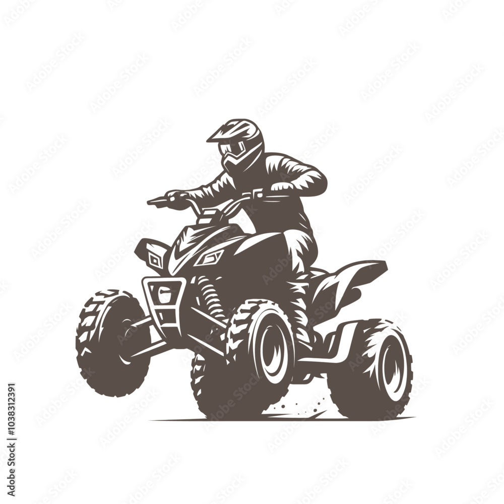 quad bike. extreme sport vehicle modern vector isolated illustration quad bike. extreme sport vehicle modern vector isolated illustration
