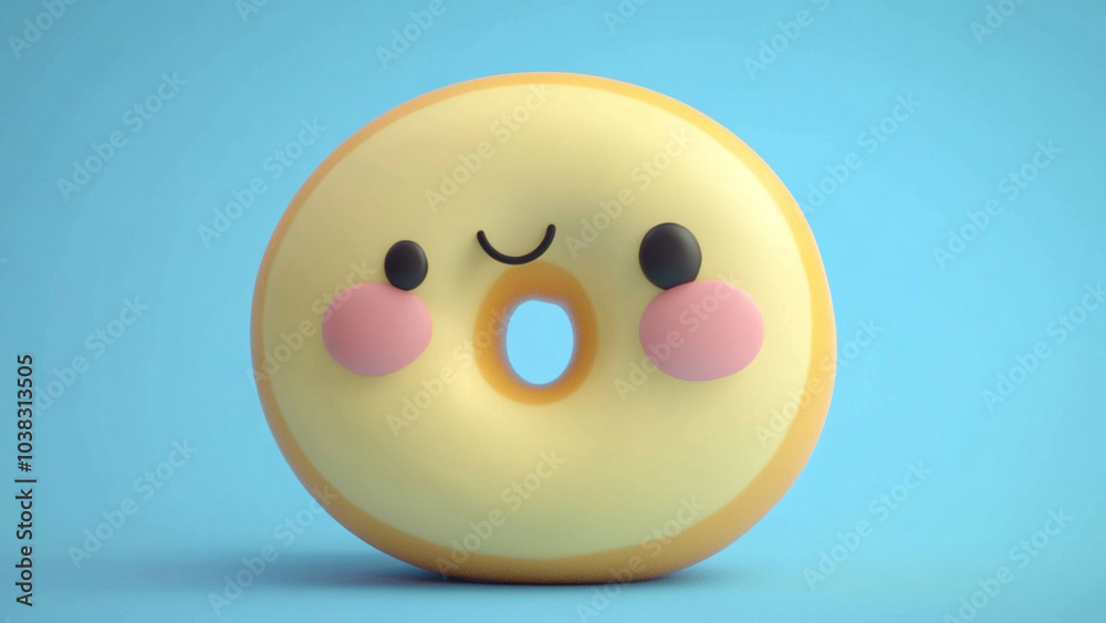 Fototapeta premium smiley face donut