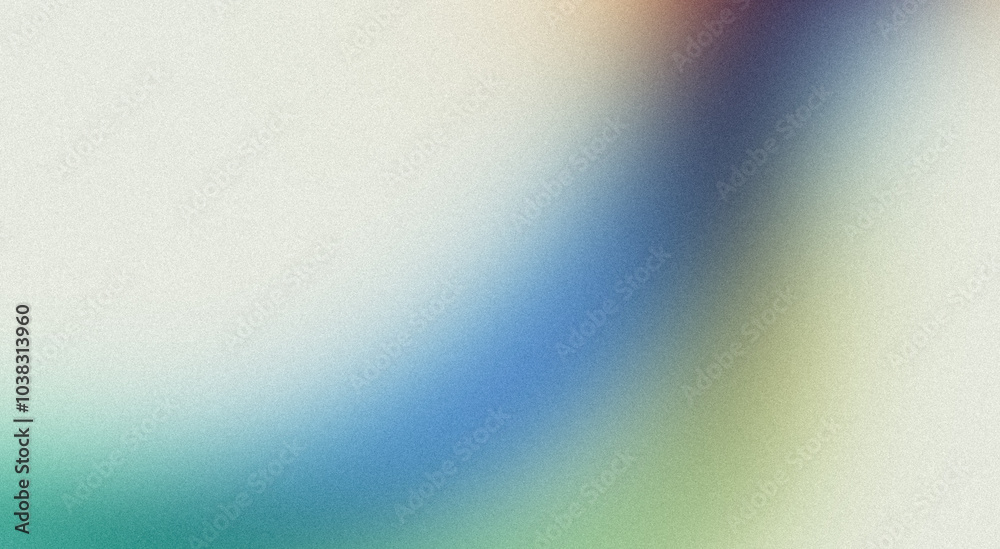 Fototapeta premium Abstract white green blue pastel color flow backdrop design, copy space