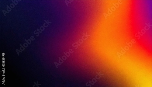 Abstract noisy grain texture effect orange purple magenta yellow color gradient banner background
