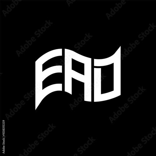 EAD logo design, EAD simple and modern logo. EAD luxurious alphabet design