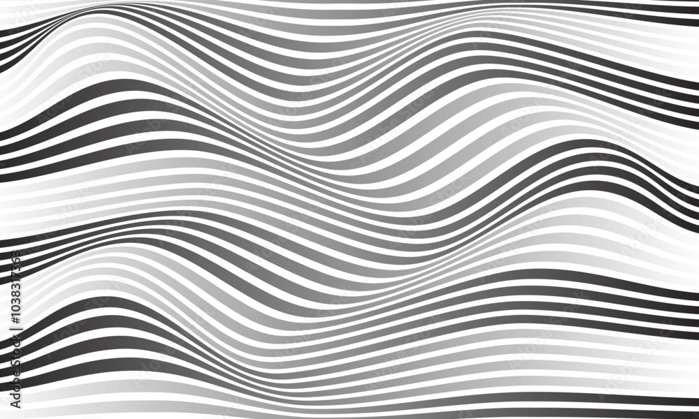 abstract black white gradient wave line pattern can be used background. abstract black white gradient wave line pattern can be used background.
