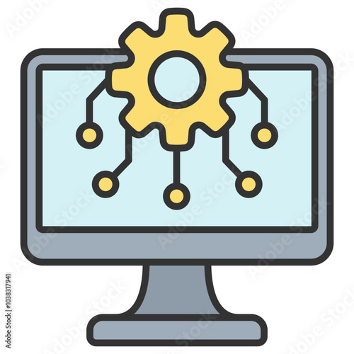 Algorithm  Icon Element For Design