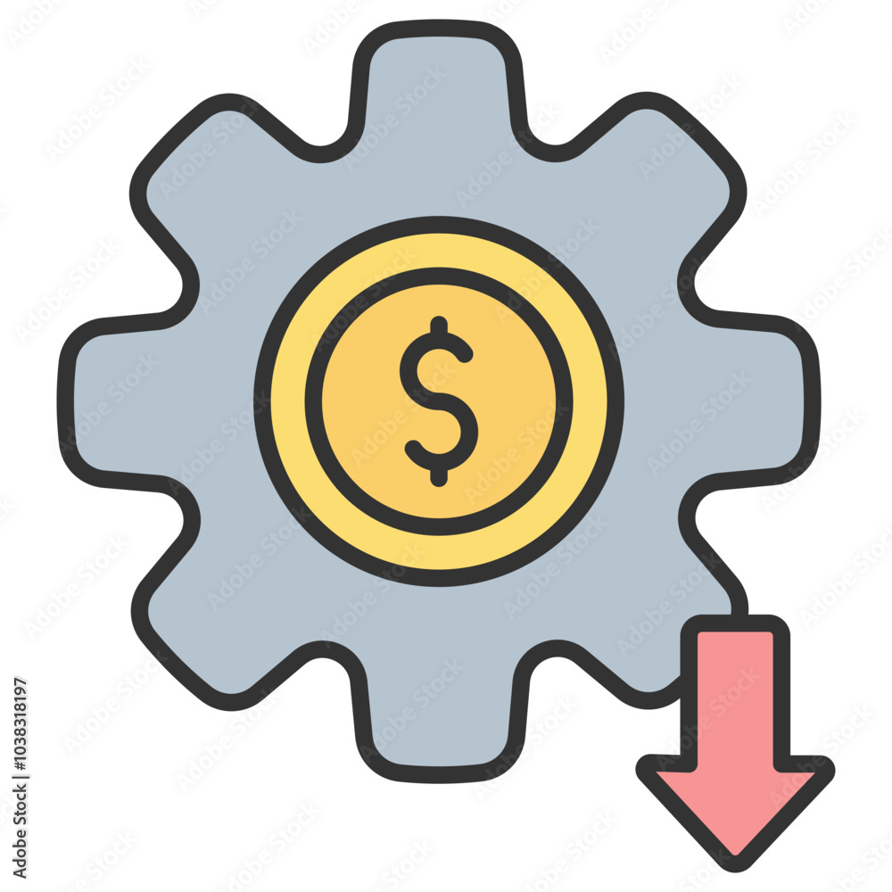 Reduce Cost Icon Element For Design Reduce Cost Icon Element For Design