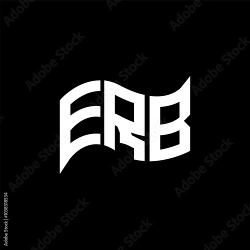 ERB logo design, ERB simple and modern logo. ERB luxurious alphabet design