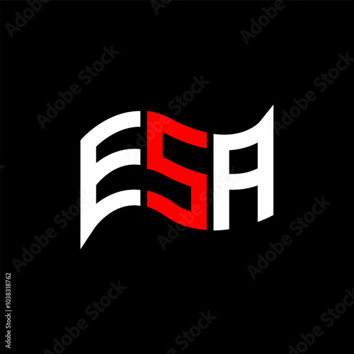 ESA logo design, ESA simple and modern logo. ESA luxurious alphabet design