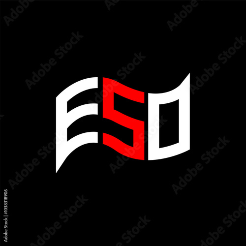 ESO logo design, ESO simple and modern logo. ESO luxurious alphabet design