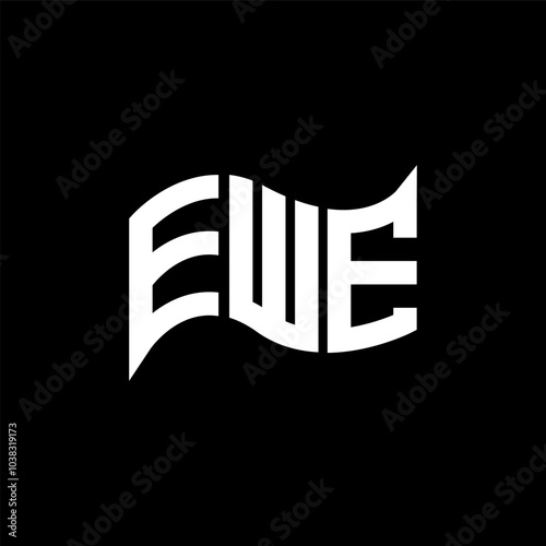 EWE logo design, EWE simple and modern logo. EWE luxurious alphabet design
