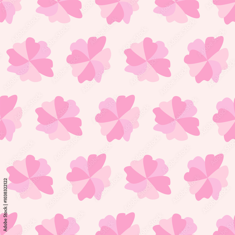 Flowers Florals in Spring Sweet Bright. Leaves Petals Bud Wreath Seamless Decoration Pattern Vector Flowers Florals in Spring Sweet Bright. Leaves Petals Bud Wreath Seamless Decoration Pattern Vector