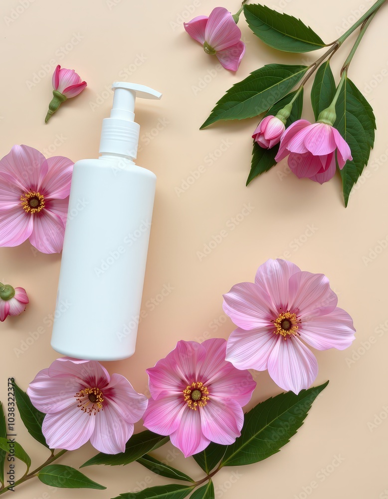 bottle of perfume with flowers bottle of perfume with flowers