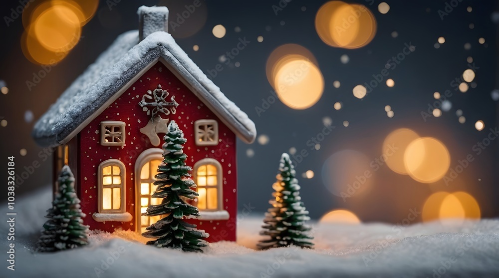 Fototapeta premium Minimal Christmas Background