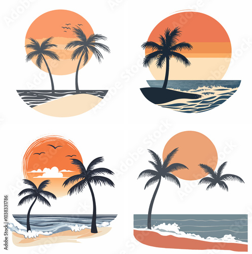 sunset beachside palm trees clipart of beach scene red sunset beach sunset beach California sunset