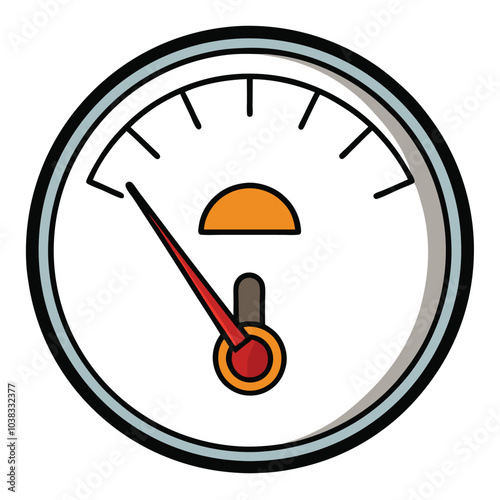 Fuel Gauge Icon vector illustration.