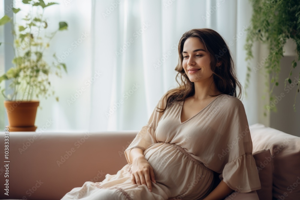 Happy millennial Hispanic woman sit in cozy chair in design home stretch relax breathe fresh air. Smiling young female renter or tenant rest in armchair relieve negative emotions enjoying weekend. Happy millennial Hispanic woman sit in cozy chair in design home stretch relax breathe fresh air. Smiling young female renter or tenant rest in armchair relieve negative emotions enjoying weekend.