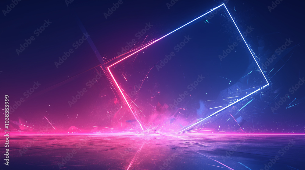 Futuristic abstract background, colorful bright neon rays and glowing lines. AI generative
Futuristic abstract background, colorful bright neon rays and glowing lines. AI generative