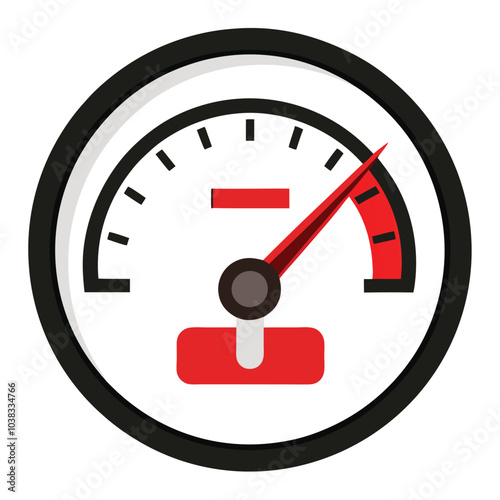 Fuel Gauge Icon vector illustration.