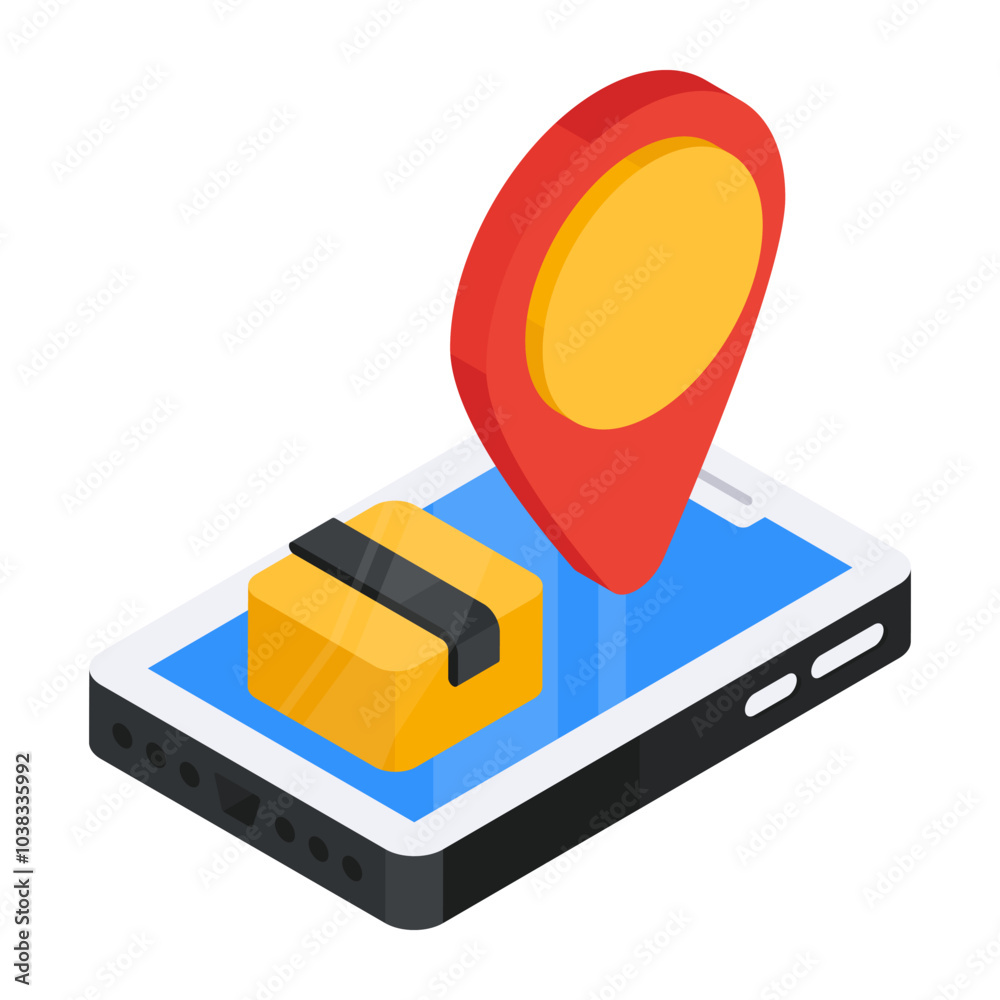 © Vectorslab - Perfect design icon of mobile parcel tracking © Vectorslab - Perfect design icon of mobile parcel tracking