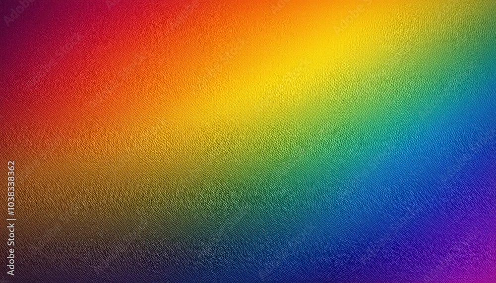 Fototapeta premium Vivid Gradient Spectrum Background. Rainbow Color Transitions from Purple to Red with a Smooth, Blurred Texture. Ideal for Web Design, Presentations, and Creative Projects with Copy Space