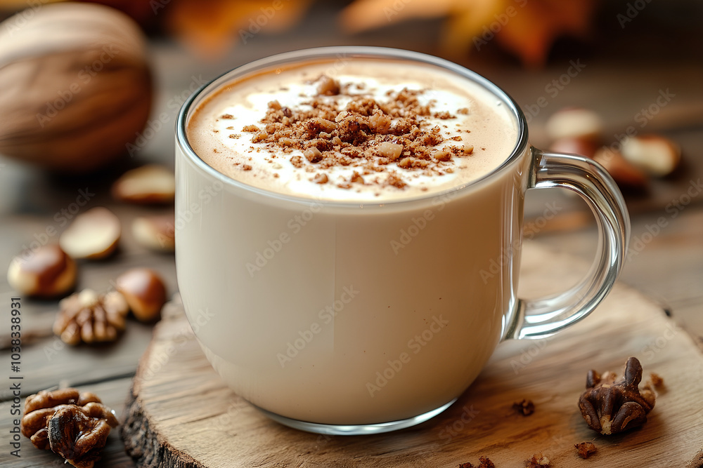 Warm latte with chestnut flavor
Warm latte with chestnut flavor