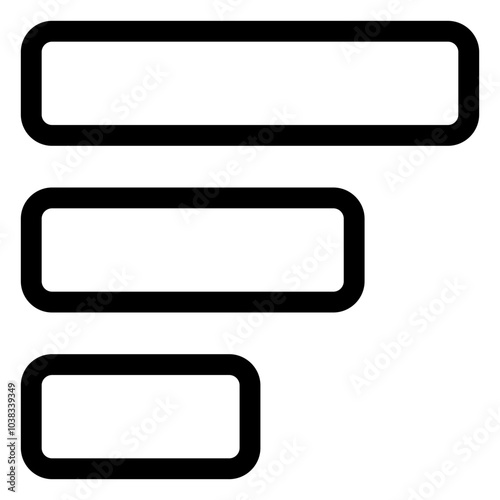 Filter Icon for Data Sorting, Search Refinement, and Organizing Content