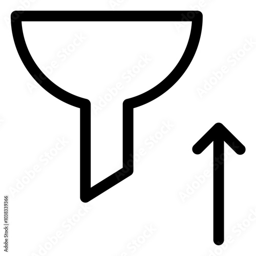 Filter Icon for Data Sorting, Search Refinement, and Organizing Content