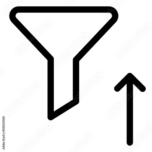 Filter Icon for Data Sorting, Search Refinement, and Organizing Content