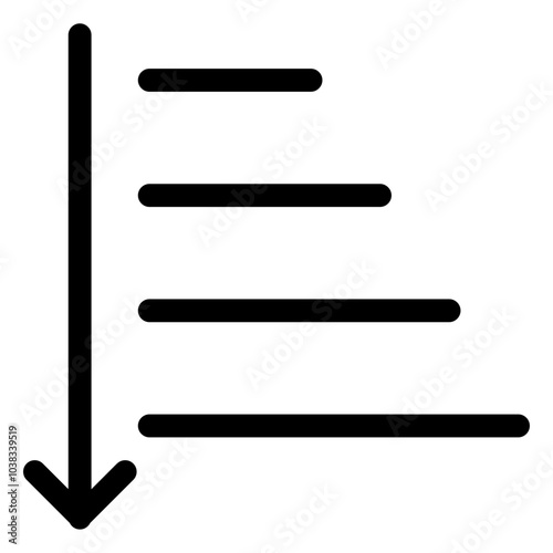 Filter Icon for Data Sorting, Search Refinement, and Organizing Content