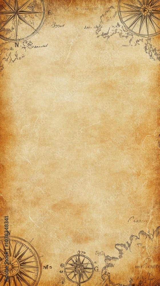 custom made wallpaper toronto digitalVintage Aged Paper Background with Old Map Design