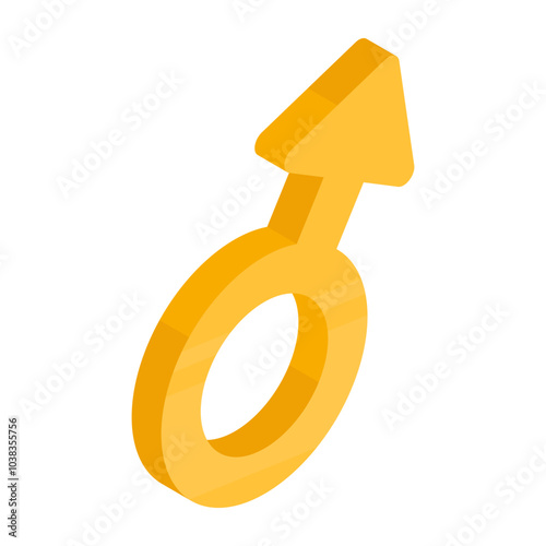 Editable design icon of female symbol, female gender vector

