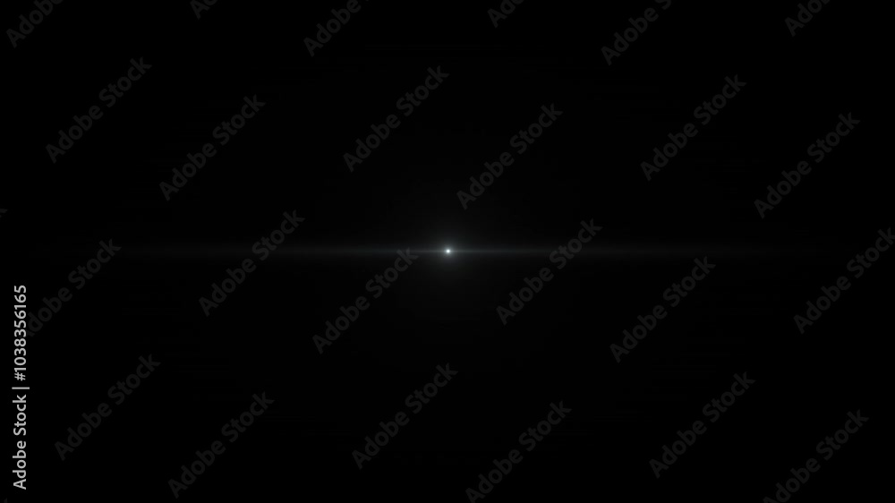 Optical Flare Animation on Dark Background Optical Flare Animation on Dark Background