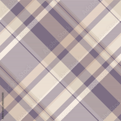 Twill texture textile seamless, online pattern plaid check. Dress tartan vector fabric background in light and pastel colors.