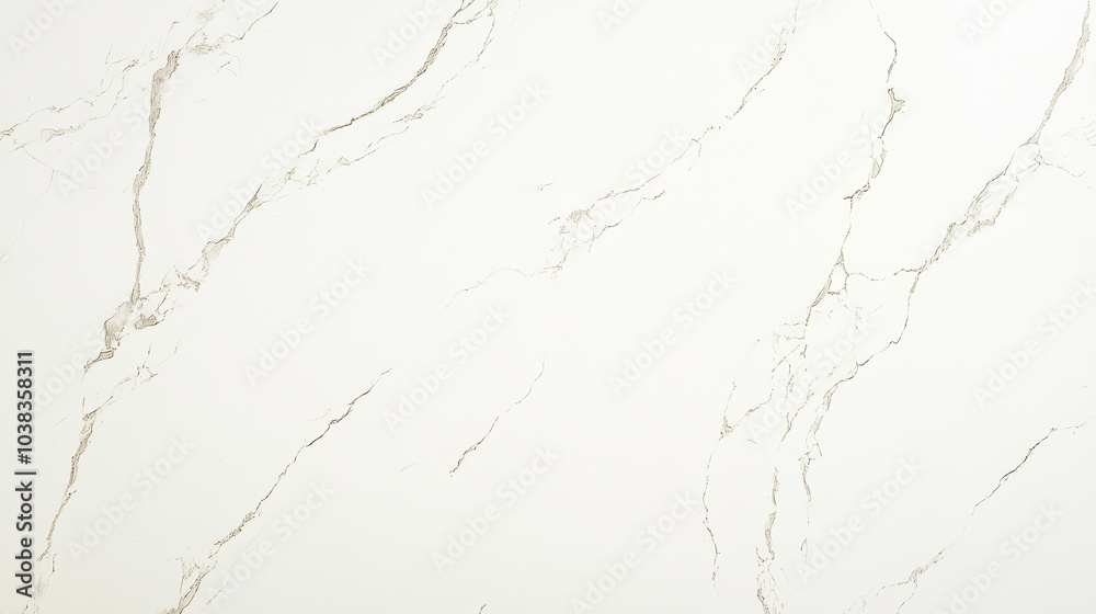 Obraz premium Elegant White Marble with Subtle Veins for Design Projects