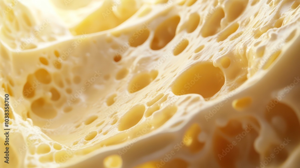 Close up texture of the yellow cheese Close up texture of the yellow cheese