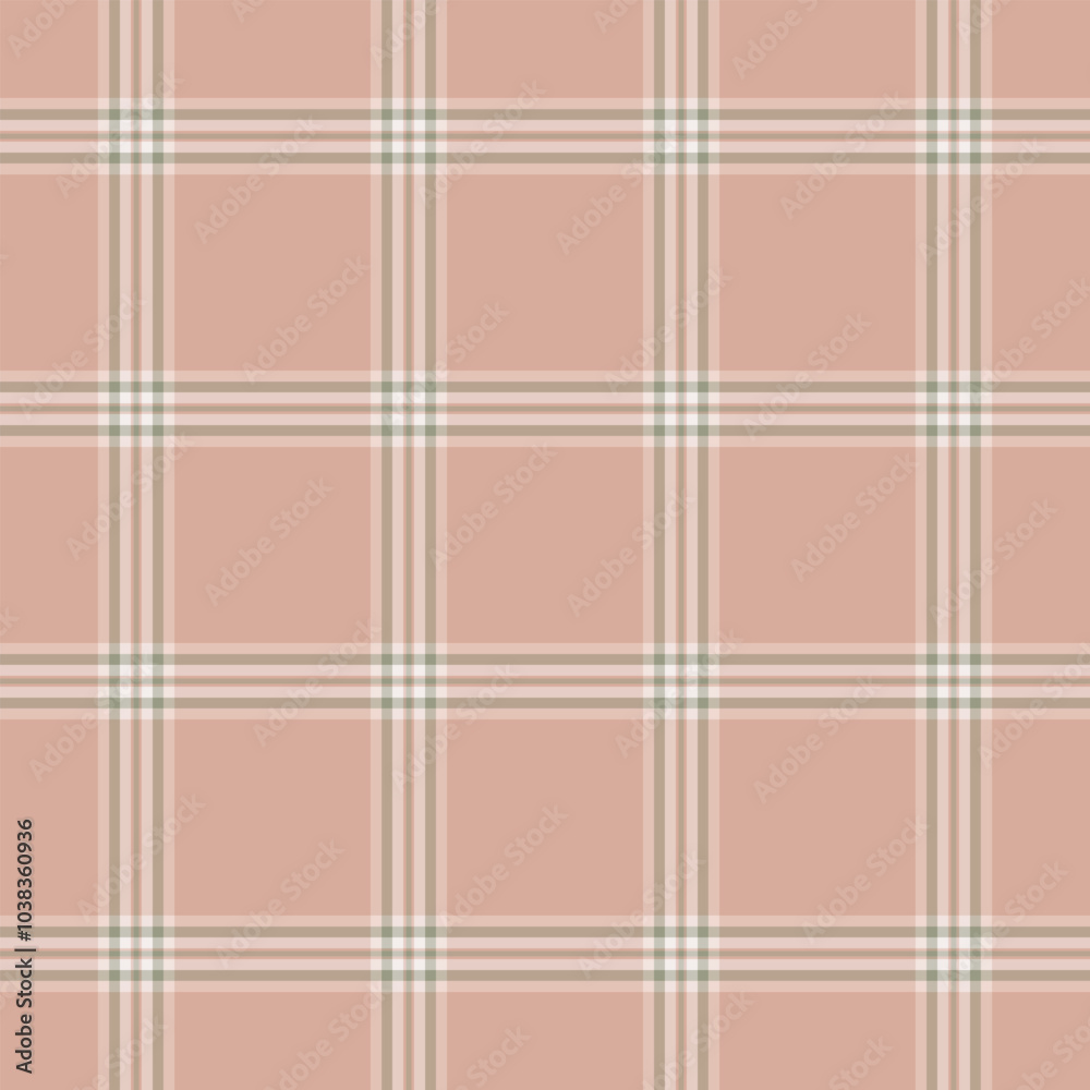 Fototapeta premium Jacket plaid pattern fabric, long check texture background. Intricate tartan textile vector seamless in light and pastel colors.