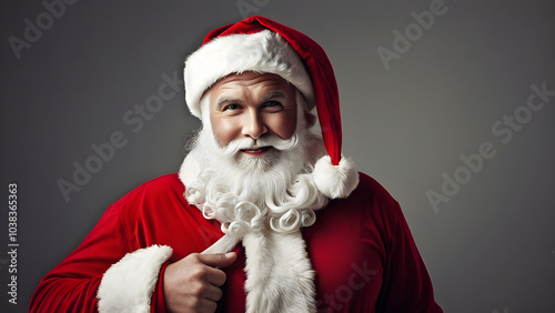 Santa Claus, Santa Claus on Christmas day, ai generated