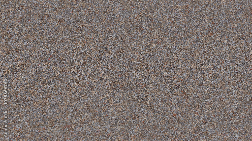 Fototapeta premium Textured pebble path background in cool gray tones, ideal for outdoor or nature themes, copy space
