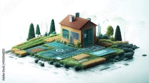 Professional illustration symbolizing Usagebased Agricultural Microinsurance concept photo