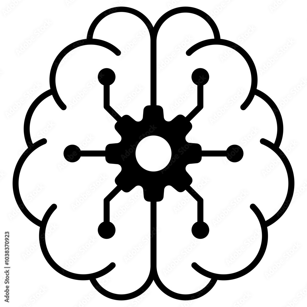 Machine Laerning Icon Element For Design Machine Laerning Icon Element For Design